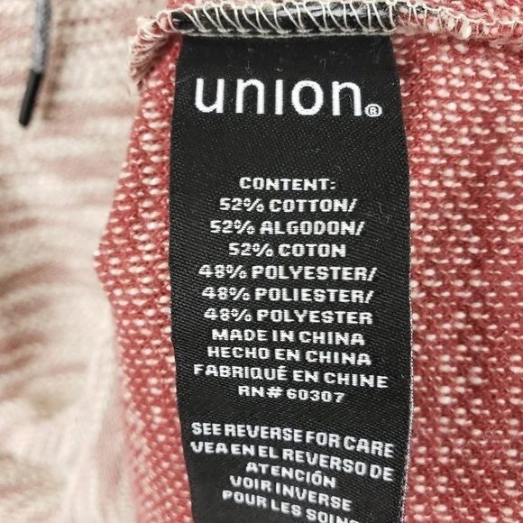 Union Men's Henley Hoodie Sweatshirt - Picture 5 of 8